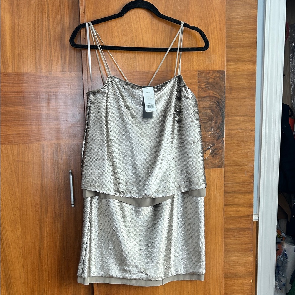 Shimmering Sequin Dress with Spaghetti Straps